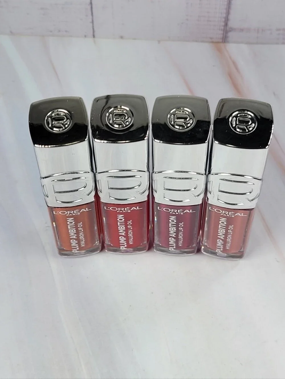 L'oreal Plump Ambition Hyaluron Lip Oil Bundle NEW!